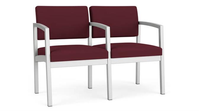 Silver Frame / Open House Fabric - Wine