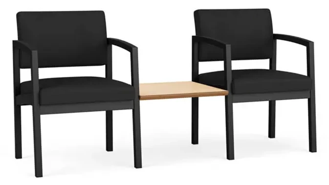 Dillon Black / Black Frame / Natural Maple Tabletop