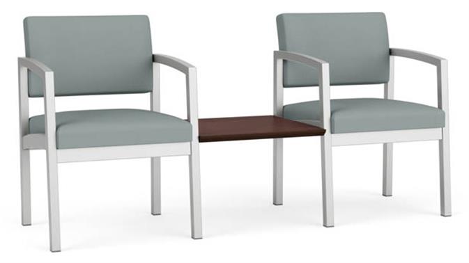 Dillon Lucid / Silver Frame / Cocoa Walnut Tabletop