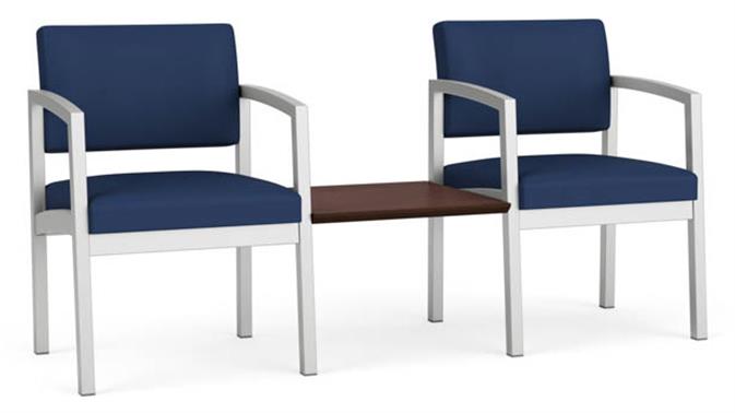 Dillon Ocean / Silver Frame / Cocoa Walnut Tabletop