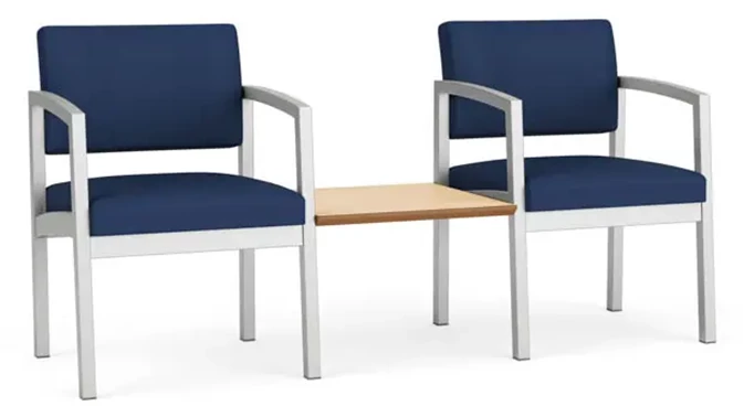 Dillon Ocean / Silver Frame / Natural Maple Tabletop