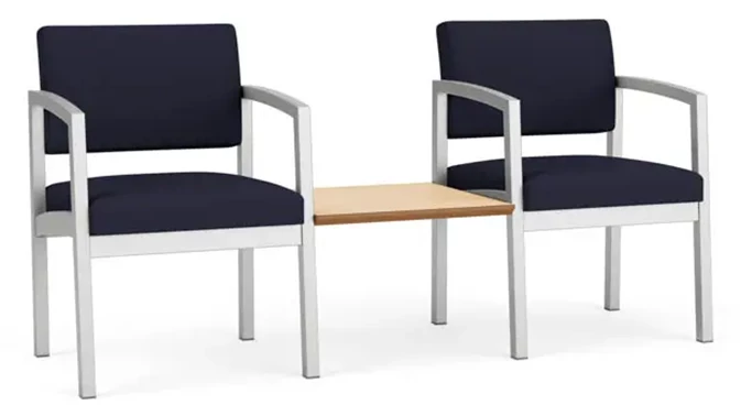 Open House Navy / Silver Frame / Natural Maple Tabletop