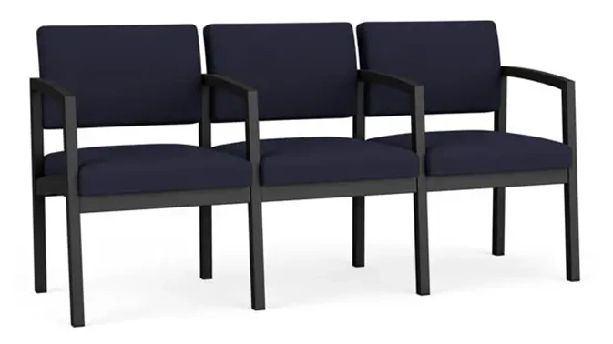 Black Frame / Open House Fabric - Navy