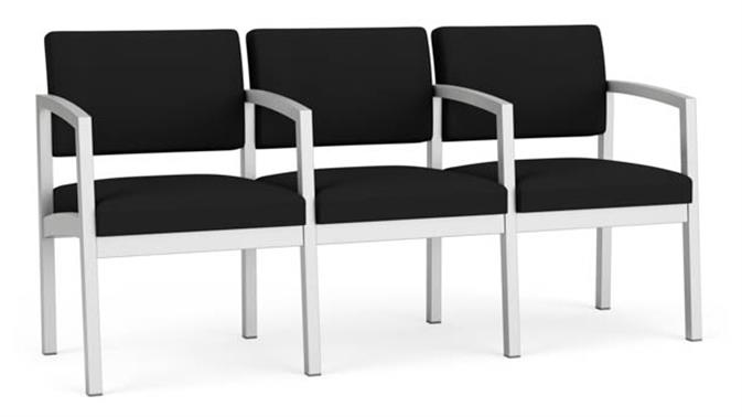 Silver Frame / Open House Fabric - Black