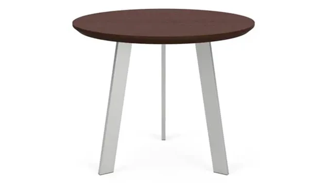 Silver Legs / Cocoa Walnut Tabletop
