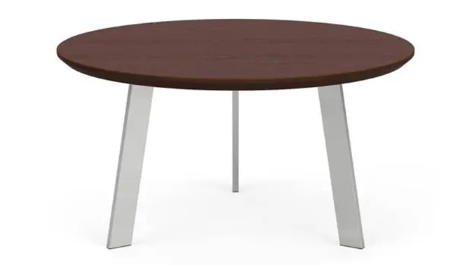 Silver Legs / Cocoa Walnut Tabletop