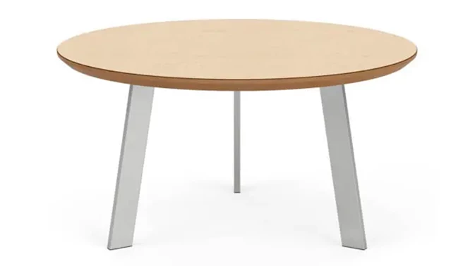Silver Legs / Natural Maple Tabletop