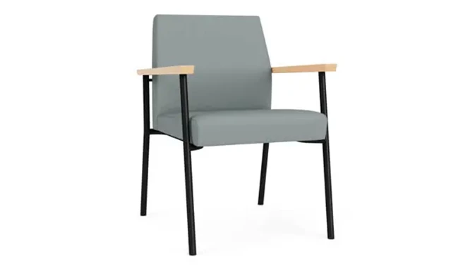 Lucid Dillon Polyurethane / Black Steel Finish / Natural Maple Armrests