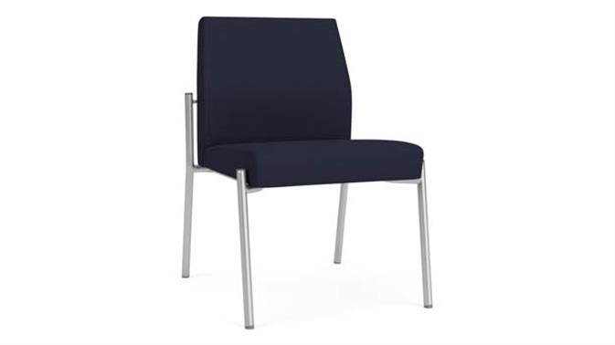 Navy Open House Fabric / Silver Finish
