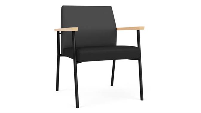 Graphite Dillon Polyurethane / Black Dillon Polyurethane / Black Steel Finish / Natural Arm Cap