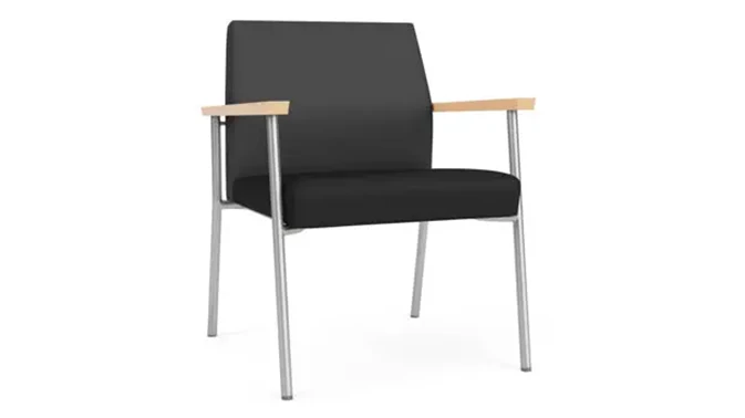 Graphite Dillon Polyurethane / Black Dillon Polyurethane / Silver Finish / Natural Arm Cap