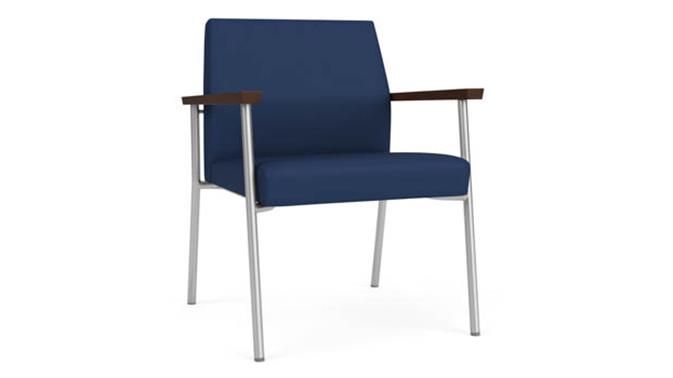 Ocean Dillon Polyurethane / Silver Finish / Riftwood Walnut Armrests