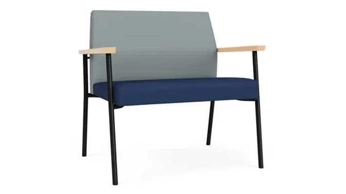 Lucid Dillon Polyurethane / Ocean Dillon Polyurethane / Black Steel Finish / Natural Arm Cap