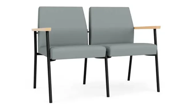 Lucid Dillon Polyurethane / Black Steel Finish / Natural Maple Armrests