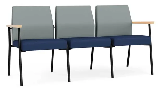 Lucid Dillon Polyurethane / Ocean Dillon Polyurethane / Black Steel Finish / Natural Arm Cap