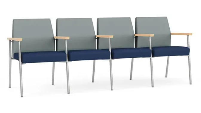 Lucid Dillon Polyurethane / Ocean Dillon Polyurethane / Silver Finish / Natural Arm Cap