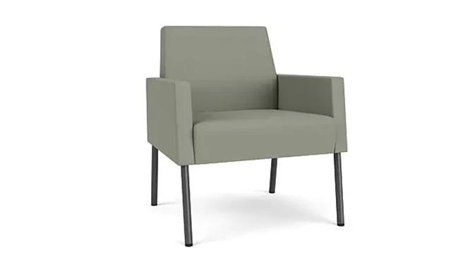 Eucalyptus Open House Fabric/Charcoal Finish Legs