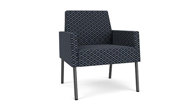 Night Sky Rise Fabric/Charcoal Finish Legs