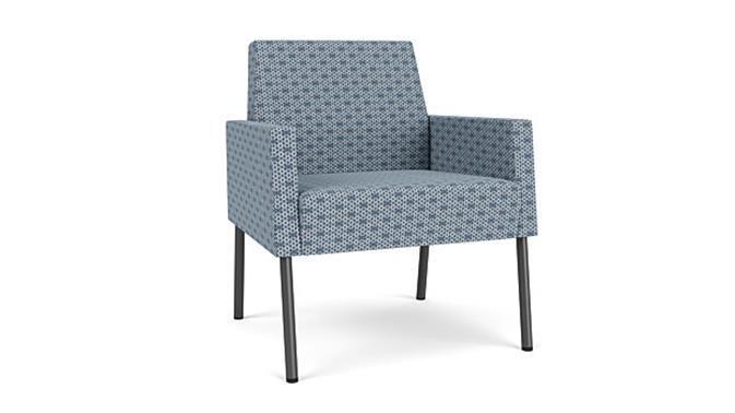 Rain Song Rise Fabric/Charcoal Finish Legs