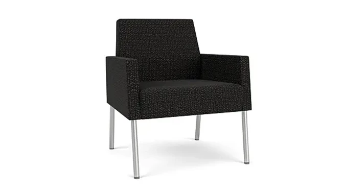 Black Sesame Reframe Fabric/Silver Finish Legs