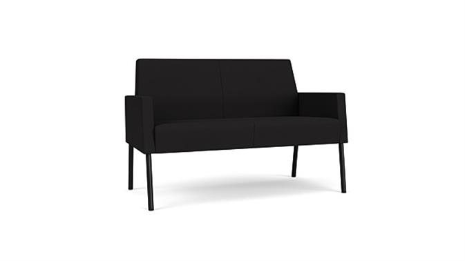 Black Open House Fabric/Black Steel Finish Legs
