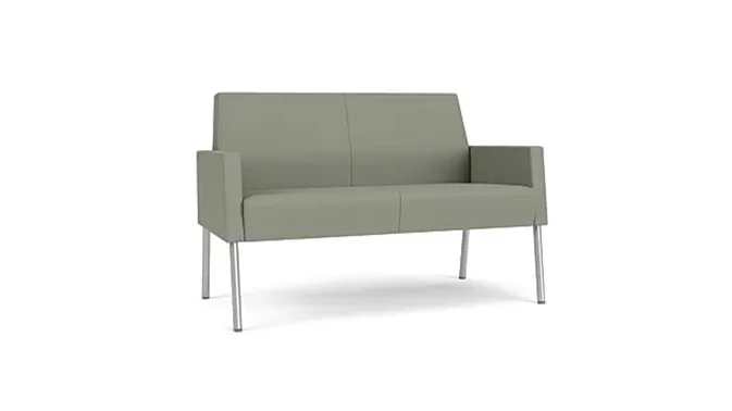 Eucalyptus Open House Fabric/Silver Finish Legs