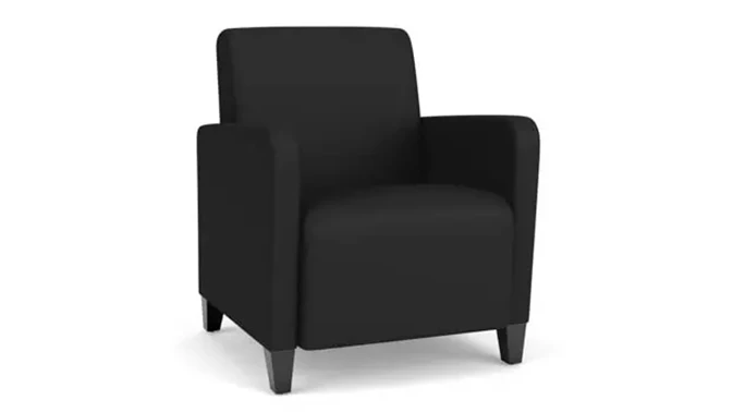 Black Dillon Polyurethane / Wood Legs, Black