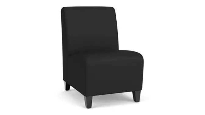 Black Dillon Polyurethane / Wood Legs, Black