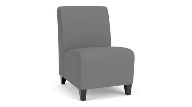 Asteroid Open House Fabric / Wood Legs, Black