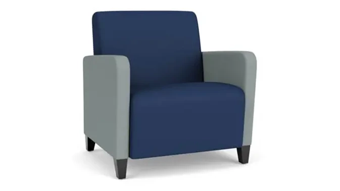 Ocean Dillon Polyurethane / Lucid Dillon Polyurethane / Wood Legs, Black