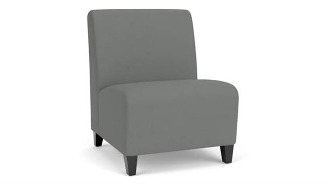 Asteroid Open House Fabric / Wood Legs, Black