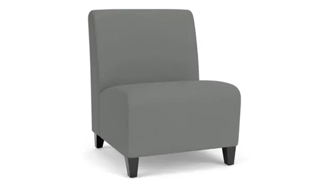 Asteroid Open House Fabric / Wood Legs, Black