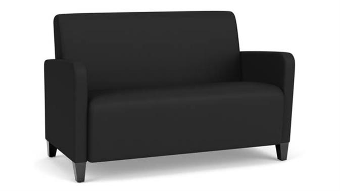 Black Dillon Polyurethane / Wood Legs, Black