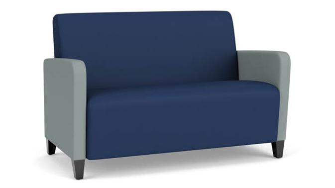 Ocean Dillon Polyurethane / Lucid Dillon Polyurethane / Wood Legs, Black