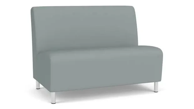 Lucid Dillon Polyurethane / Steel Legs, Brushed Steel