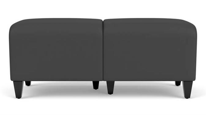 Graphite Dillon Polyurethane / Wood Legs, Black
