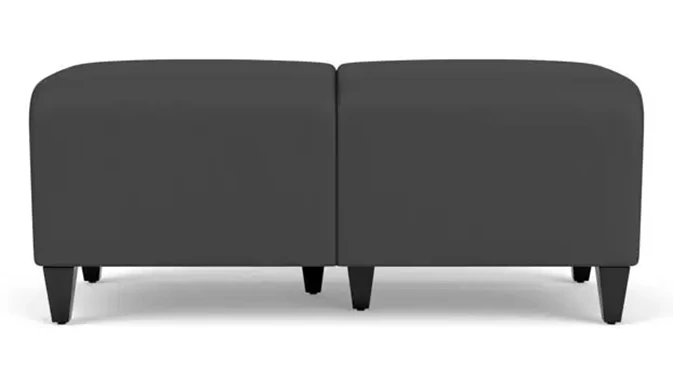 Graphite Dillon Polyurethane / Wood Legs, Black