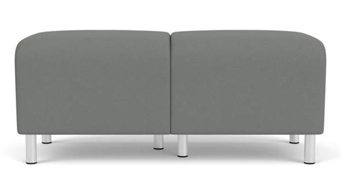 Asteroid Open House Fabric / Steel Legs, Brushed Steel