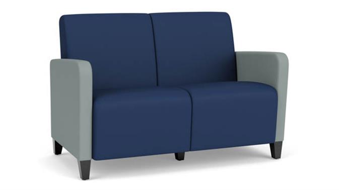Ocean Dillon Polyurethane / Lucid Dillon Polyurethane / Wood Legs, Black