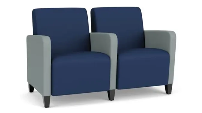 Ocean Dillon Polyurethane / Lucid Dillon Polyurethane / Wood Legs, Black