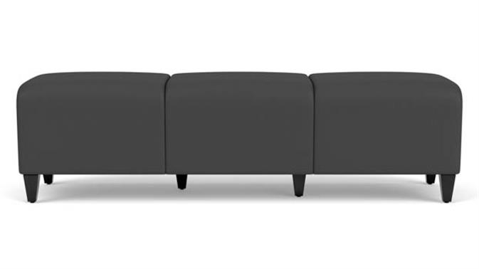 Graphite Dillon Polyurethane / Wood Legs, Black