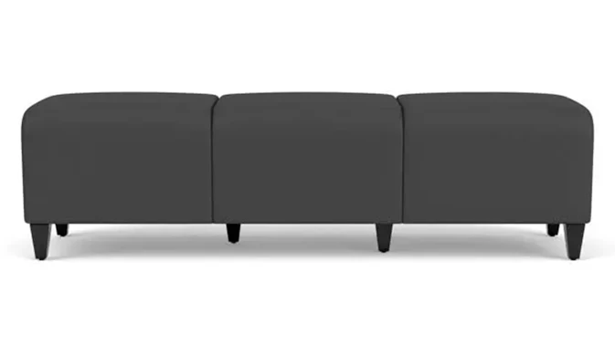 Graphite Dillon Polyurethane / Wood Legs, Black