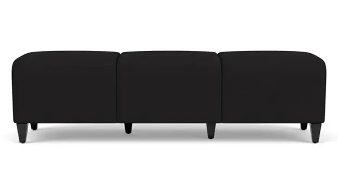 Black Open House Fabric / Wood Legs, Black