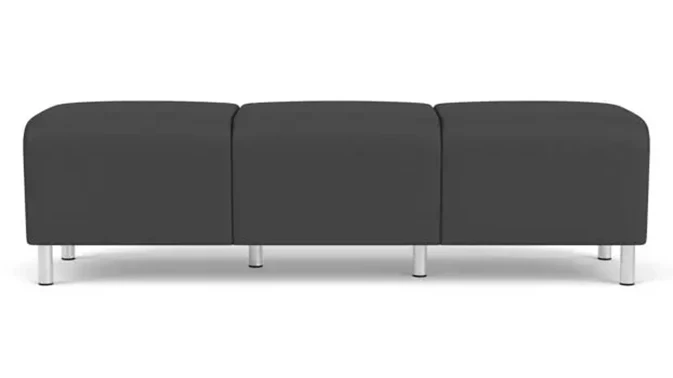 Graphite Dillon Polyurethane / Steel Legs, Brushed Steel