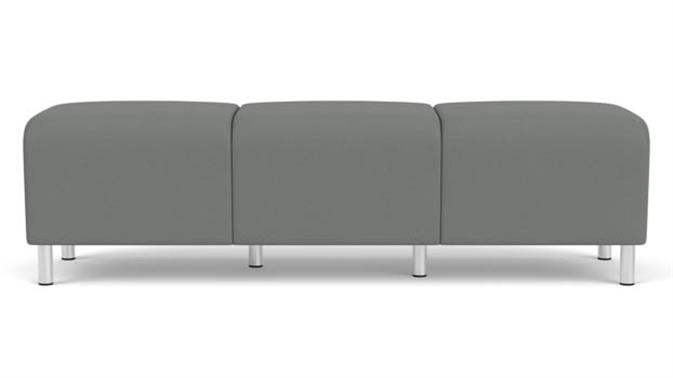 Asteroid Open House Fabric / Steel Legs, Brushed Steel