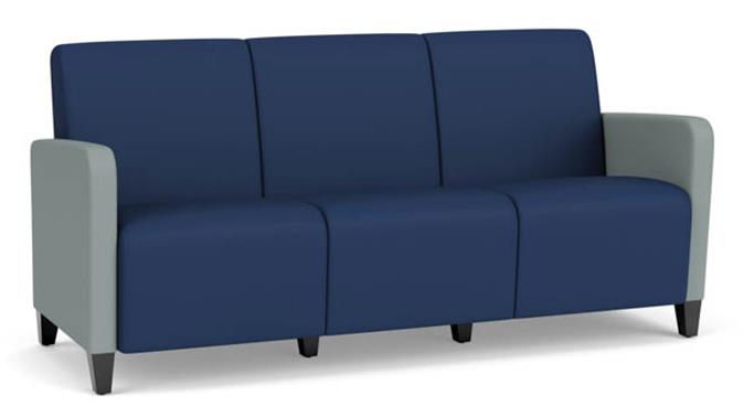 Ocean Dillon Polyurethane / Lucid Dillon Polyurethane / Wood Legs, Black