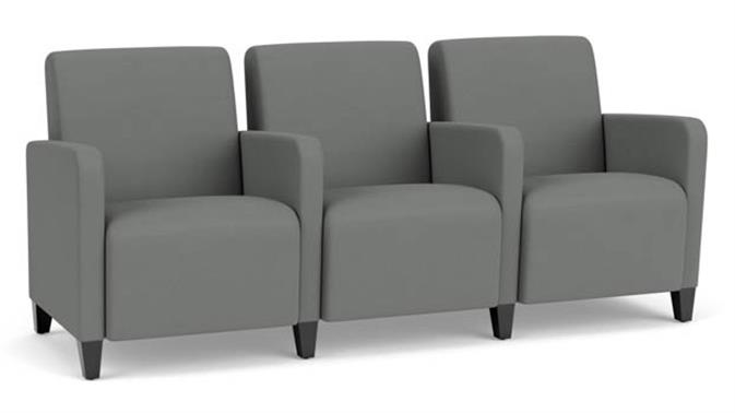 Asteroid Open House Fabric / Wood Legs, Black