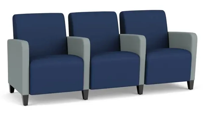 Ocean Dillon Polyurethane / Lucid Dillon Polyurethane / Wood Legs, Black