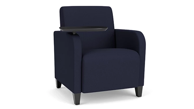 Open House Navy Upholstery / Black Finish