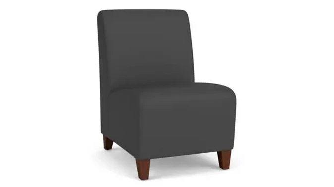 Dillon Graphite Upholstery / Walnut Finish